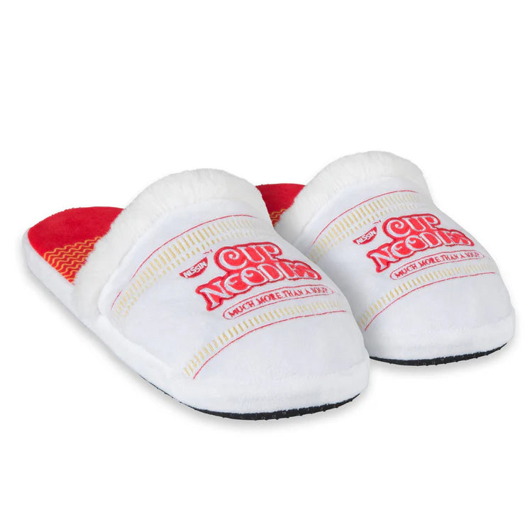 Cup Noodles Fuzzy Slip-On Slippers-Medium